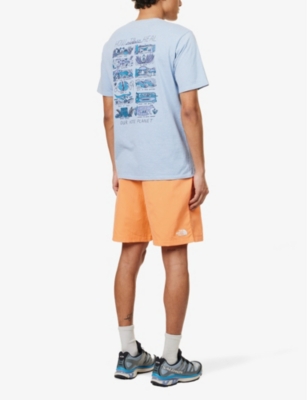 Patagonia Mens Steam Blue How To Heal Responsibili-tee Recycled-polyester And Recycled-cotton-blend  In Steam Blue