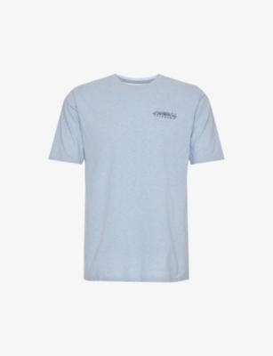 Shop Patagonia Men's Steam Blue How To Heal Responsibili-tee Recycled-polyester And Recycled-cotton-blend