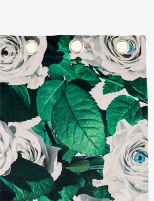 Seletti Toiletpaper Rose-print Woven Curtains 140cm X 280cm