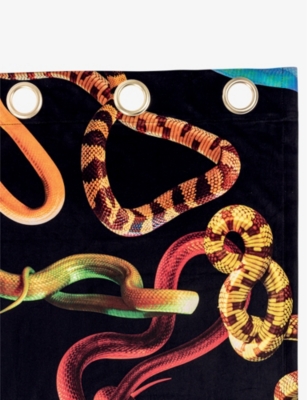 SELETTI: Seletti x TOILETPAPER snake-print woven curtains 280cm