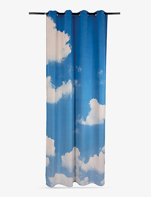 SELETTI: Seletti x TOILETPAPER cloud-print curtains 280cm