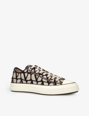 VALENTINO GARAVANI VLOGO canvas low-top trainers