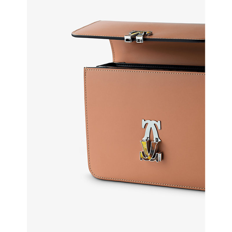 Shop Cartier Womens Tan C De Mini Leather Shoulder Bag