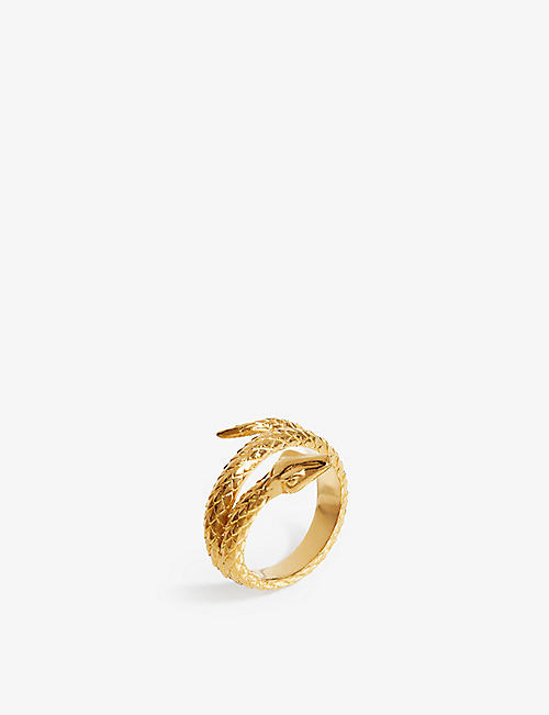 MISSOMA: Harris coiled serpent recycled-gold ring