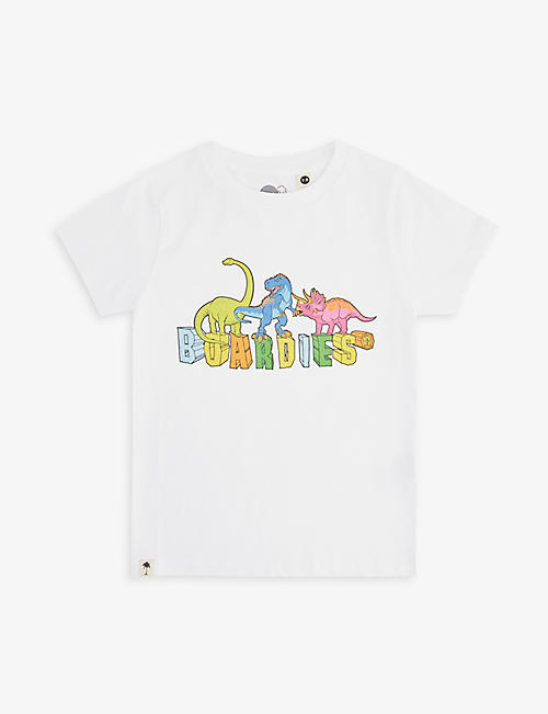 BOARDIES：Vibrant Dino 印花棉质 T 恤 3-14 岁