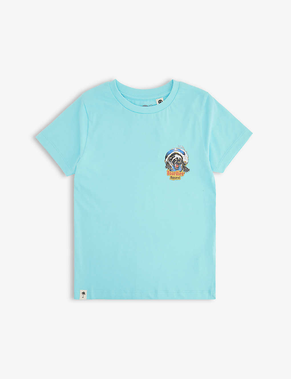 Boardies Boys Blue Kids Panther-print Cotton-jersey T-shirt 3-14 Years
