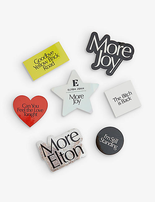 MORE JOY: Elton John x More Joy pack of seven stickers