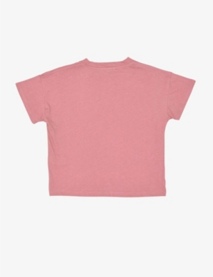 Shop Caramel Rotten Pink Ahipa Chip-seaside Print Organic Cotton-blend T-shirt 3 Months - 12 Years