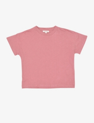 Caramel Babies'  Rotten Pink Ahipa Chip-seaside Print Organic Cotton-blend T-shirt 3 Months - 12 Years