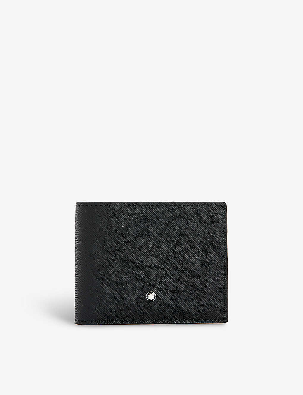 Montblanc Mens Black Sartorial Brand-plaque Leather Wallet