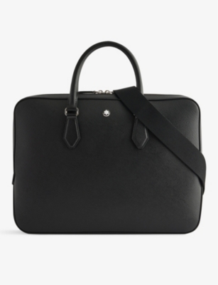 Mens leather sale document bag