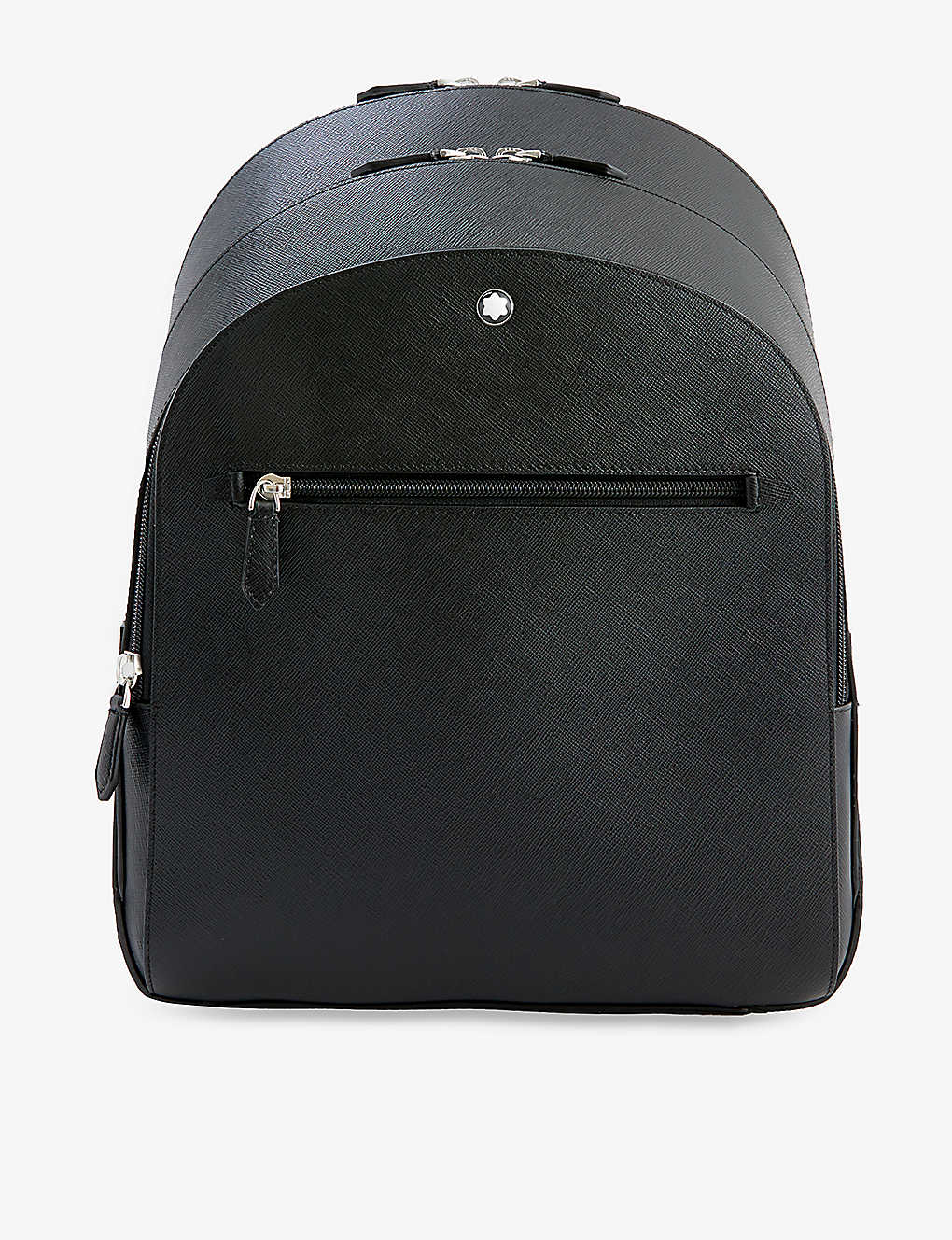 Montblanc Mens Black Sartorial Logo-embellished Leather Backpack