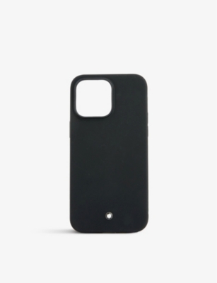 Montblanc Mens Black Meisterstück Silicone Iphone 14 Pro Max Case
