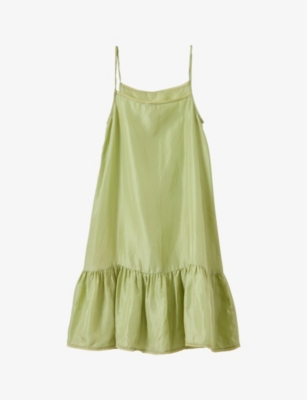 Caramel Girls Almond Kids Grape Silk Slip Dress 3 Years