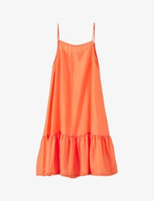 Caramel Girls Peach Kids Grape Silk Slip Dress