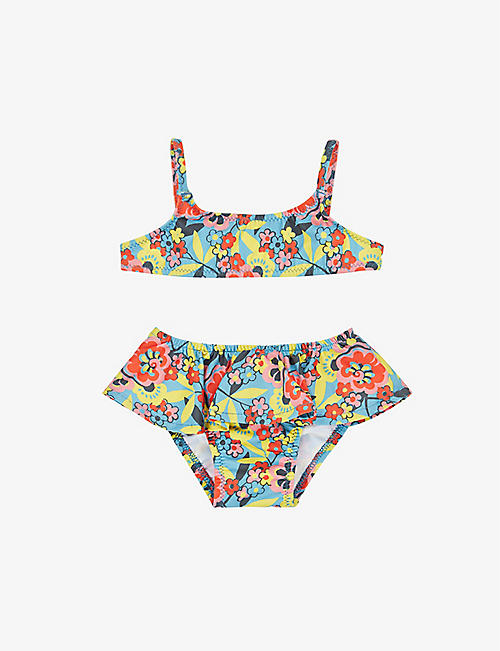 CARAMEL: Sago floral-print bikini 1-18 months