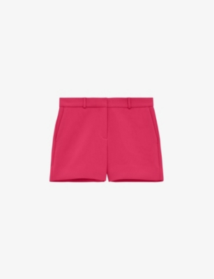 The Kooples Womens Pin01 Mid-rise Regular-fit Tailored Wool Shorts