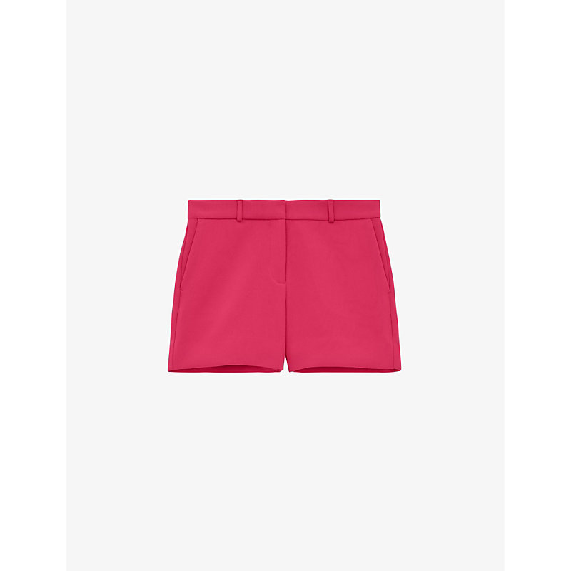 The Kooples Womens Pin01 Mid-rise Regular-fit Tailored Wool Shorts