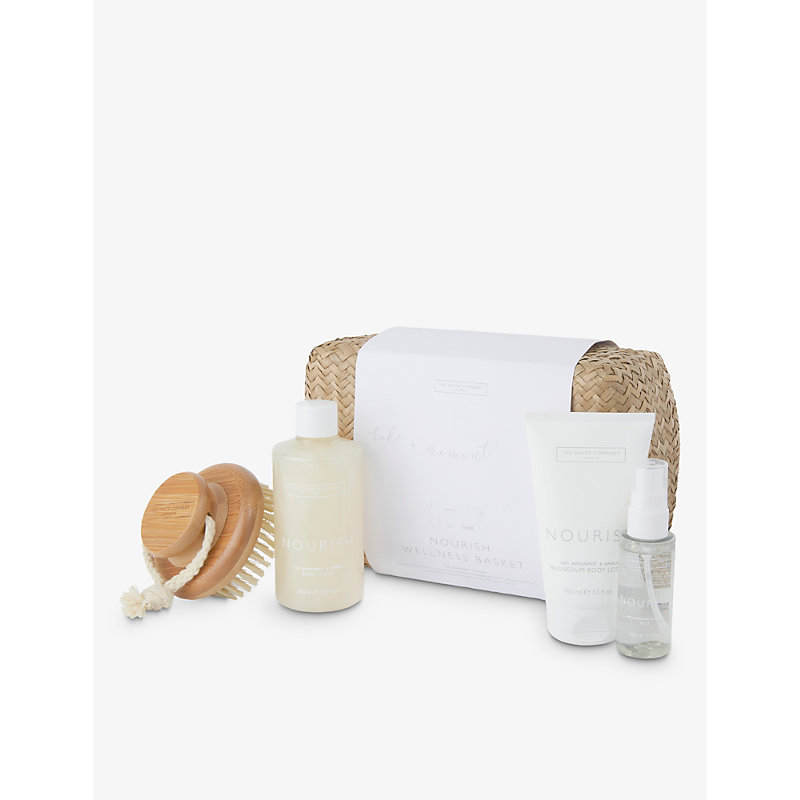 Shop The White Company Nourish Wellness Basket Giftset In None/clear