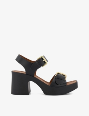 DUNE: Jenies leather platform sandals