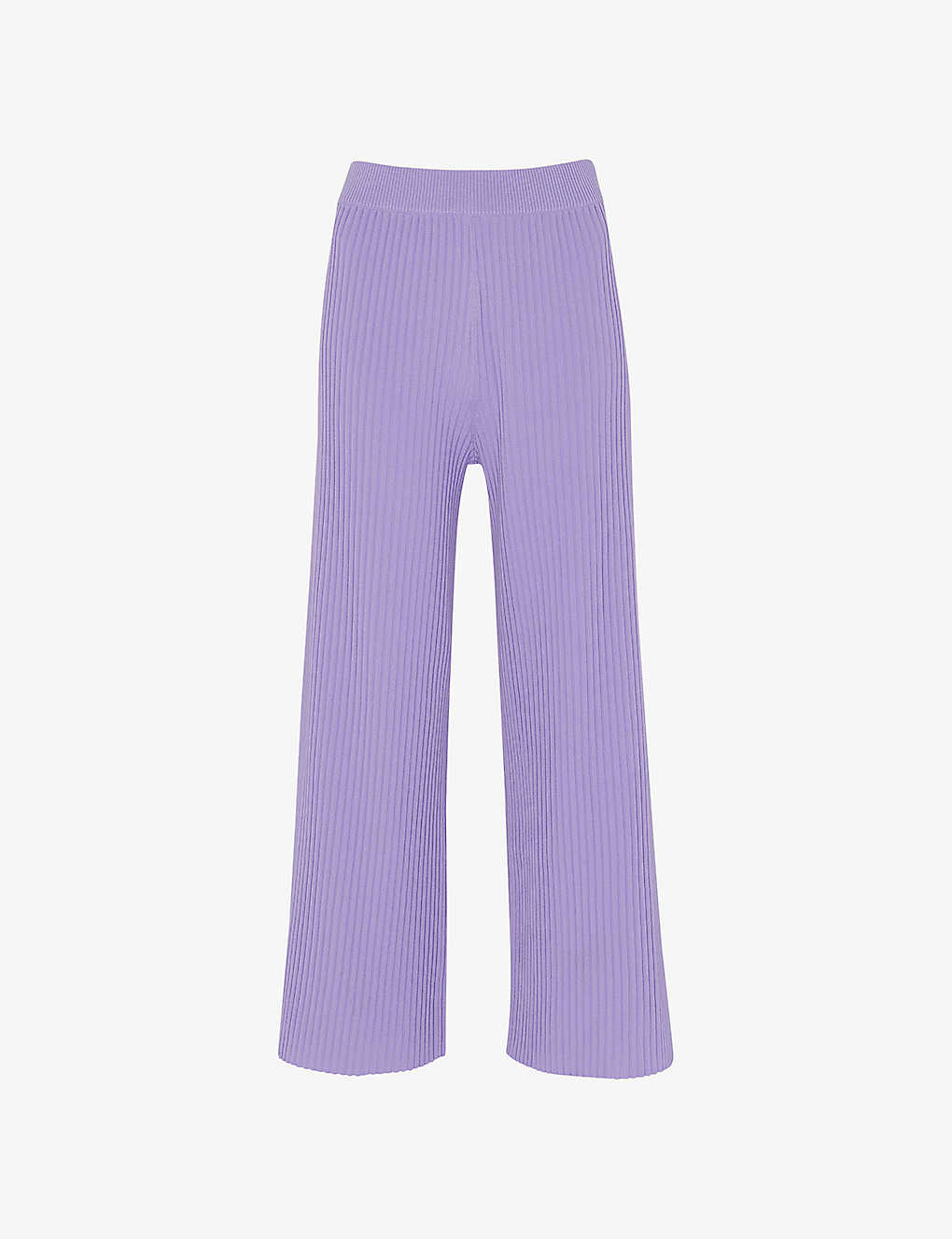 Whistles Womens Lilac Wide-leg High-rise Recycled Polyester-blend Trousers