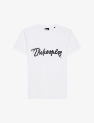 The Kooples Cotton Logo Tee In Whi01