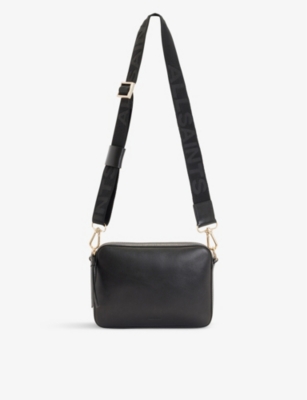 ALLSAINTS: Lucile branded-strap leather cross-body bag