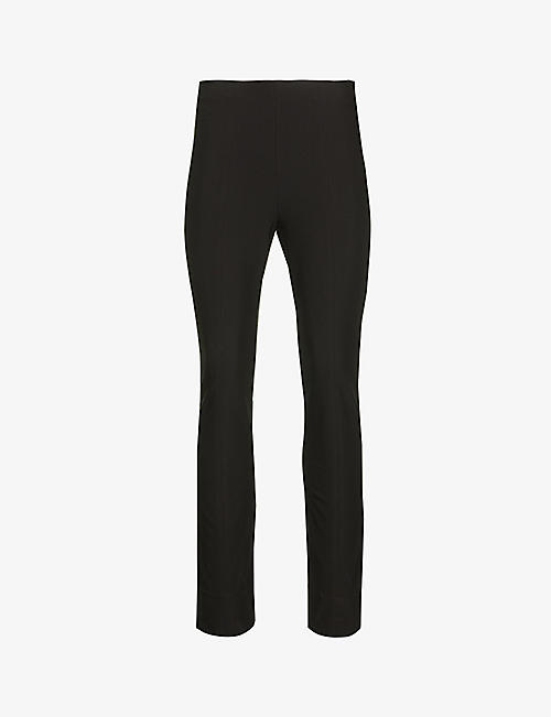 VINCE: Cropped straight-leg mid-rise stretch-woven trousers