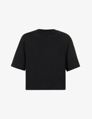 Vince Short-sleeve Cotton T-shirt In Black