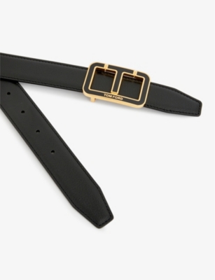 TOM FORD Logo-embellished leather belt