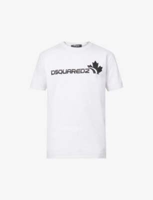 DSQUARED2: Logo-print regular-fit cotton-jersey T-shirt