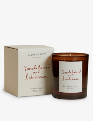 Plum & Ashby Plum And Ashby Sandalwood & Labdanum Soy-wax Candle 220g