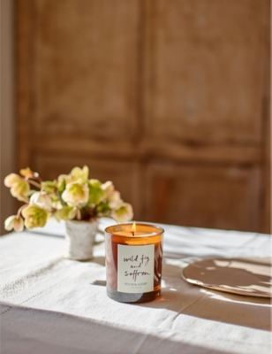 PLUM AND ASHBY: Wild Fig & Saffron candle soy-wax candle 220g