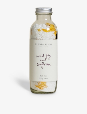 Plum & Ashby Plum And Ashby Wild Fig & Saffron Bath Salts 250g