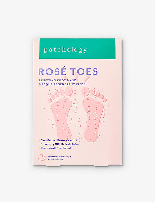 PATCHOLOGY: Rosé Toes renewing foot mask single treatment