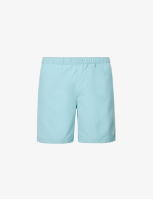 The North Face Mens Reef Waters Brand-print Regular-fit Shell Swim Shorts In Reef Waters