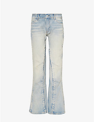 Y/PROJECT: Hook and Eye flared-leg mid-rise jeans