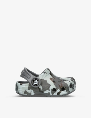 CROCS: Classic camo-print rubber clogs 6 months-5 years