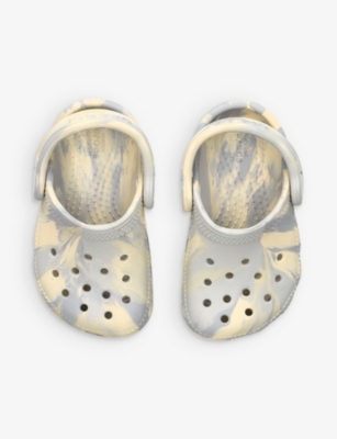 CROCS: Classic marbled rubber clogs 6 months - 5 years