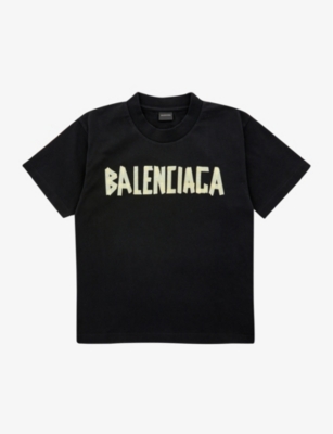 BALENCIAGA Logo print cotton jersey T shirt 4 10 years Selfridges