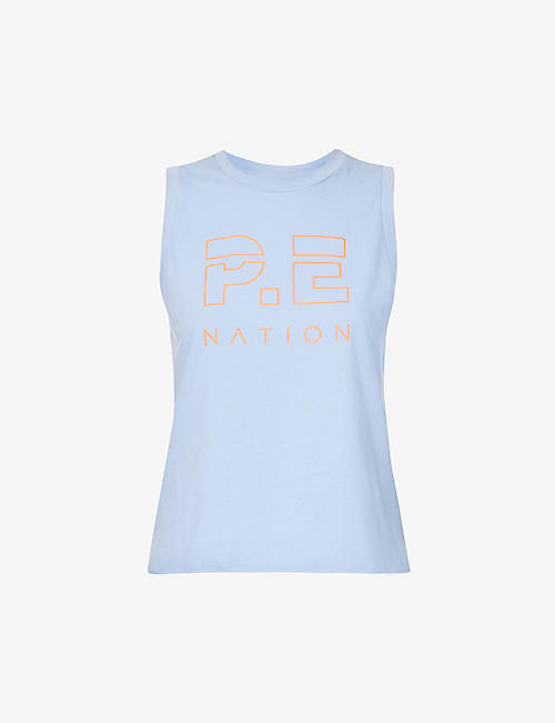 P.E NATION：Shuffle 品牌印花有机棉背心
