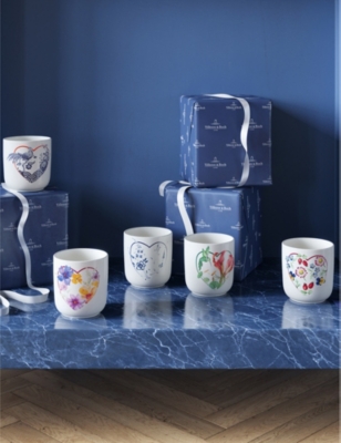 Shop Villeroy & Boch Avarua Graphic-motif Porcelain Mug 8.5cm