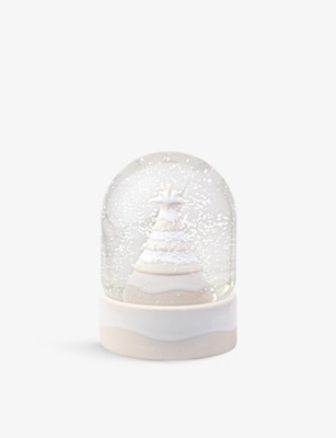 VILLEROY & BOCH: Winter Glow Christmas tree porcelain snow globe 13cm