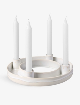 VILLEROY & BOCH: Winter Glow porcelain advent wreath 26cm