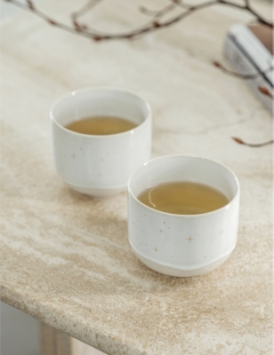 Villeroy & Boch Winter Glow Star-pattern Porcelain Cup 9cm In White