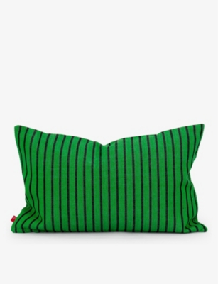 A WORLD OF CRAFT BY AFROART: Laura striped cotton cushion cover 30cm x 50cm