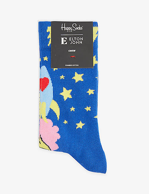 HAPPY SOCKS: Elton John x Happy Socks Rocket Man cotton-blend socks