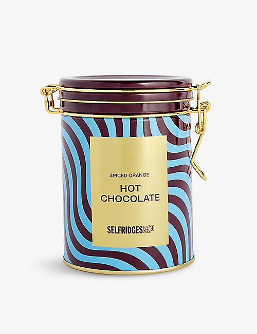SELFRIDGES SELECTION: Orange hot chocolate tin 250g