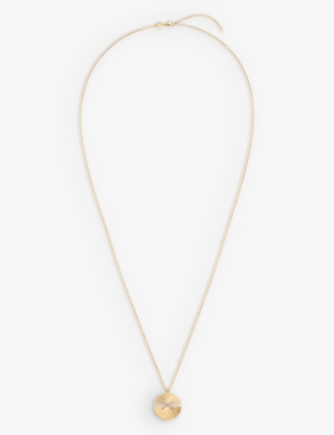 CHAUMET: Jeux de Liens Harmony large 18ct yellow-gold and 0.36ct diamond pendant necklace