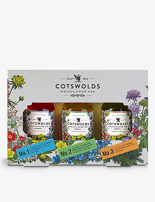 COTSWOLD：Cotswold Wildflower Trio 杜松子酒礼品套装 50 毫升